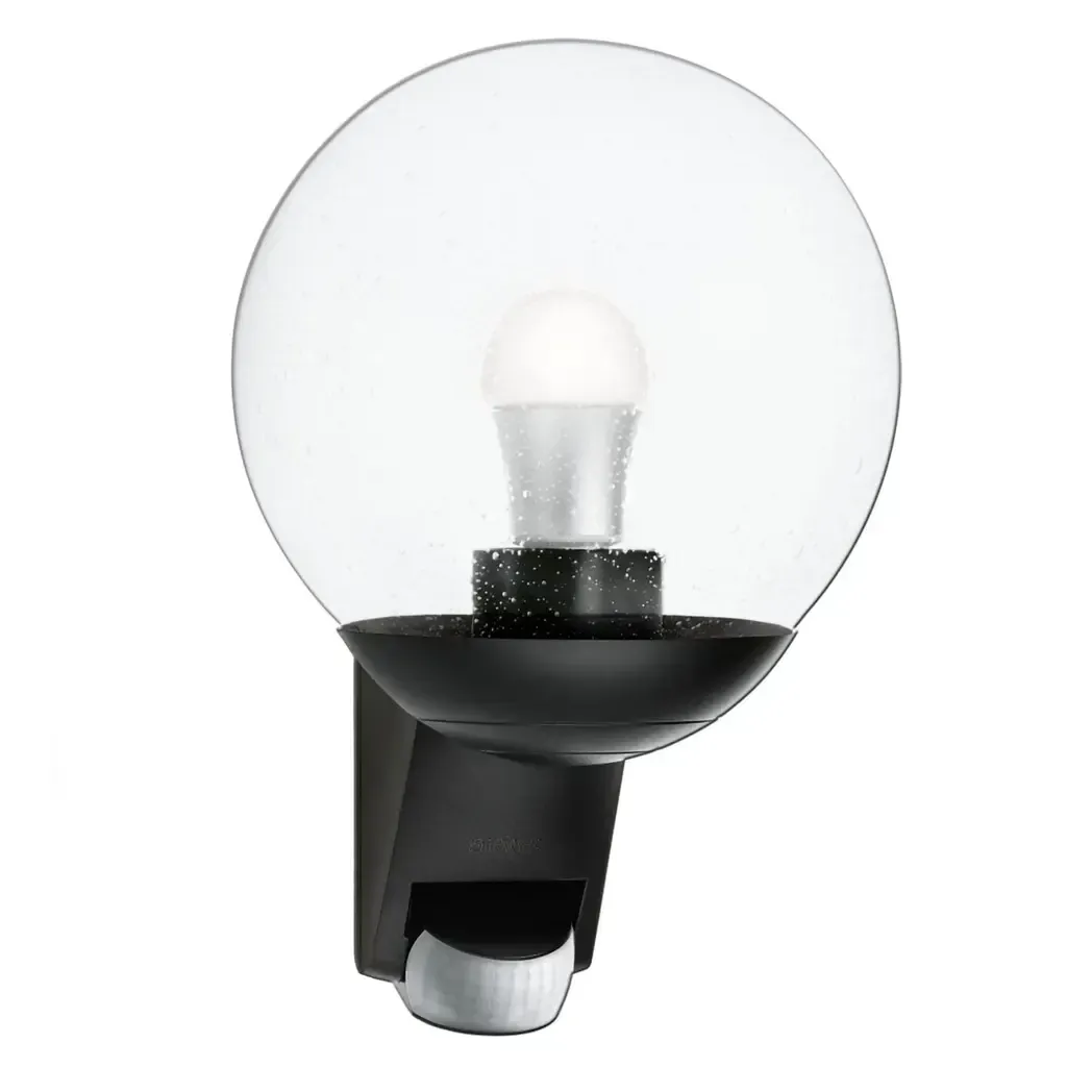 005535 - Steinel Globe Sensor Outdoor Light Black L585B 60W E27