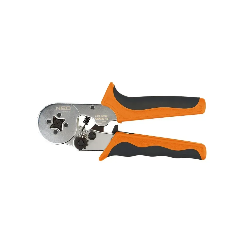 Wire ferrule crimping tool for sleeve terminals, 0.25 - 6 mm², NEO Tools