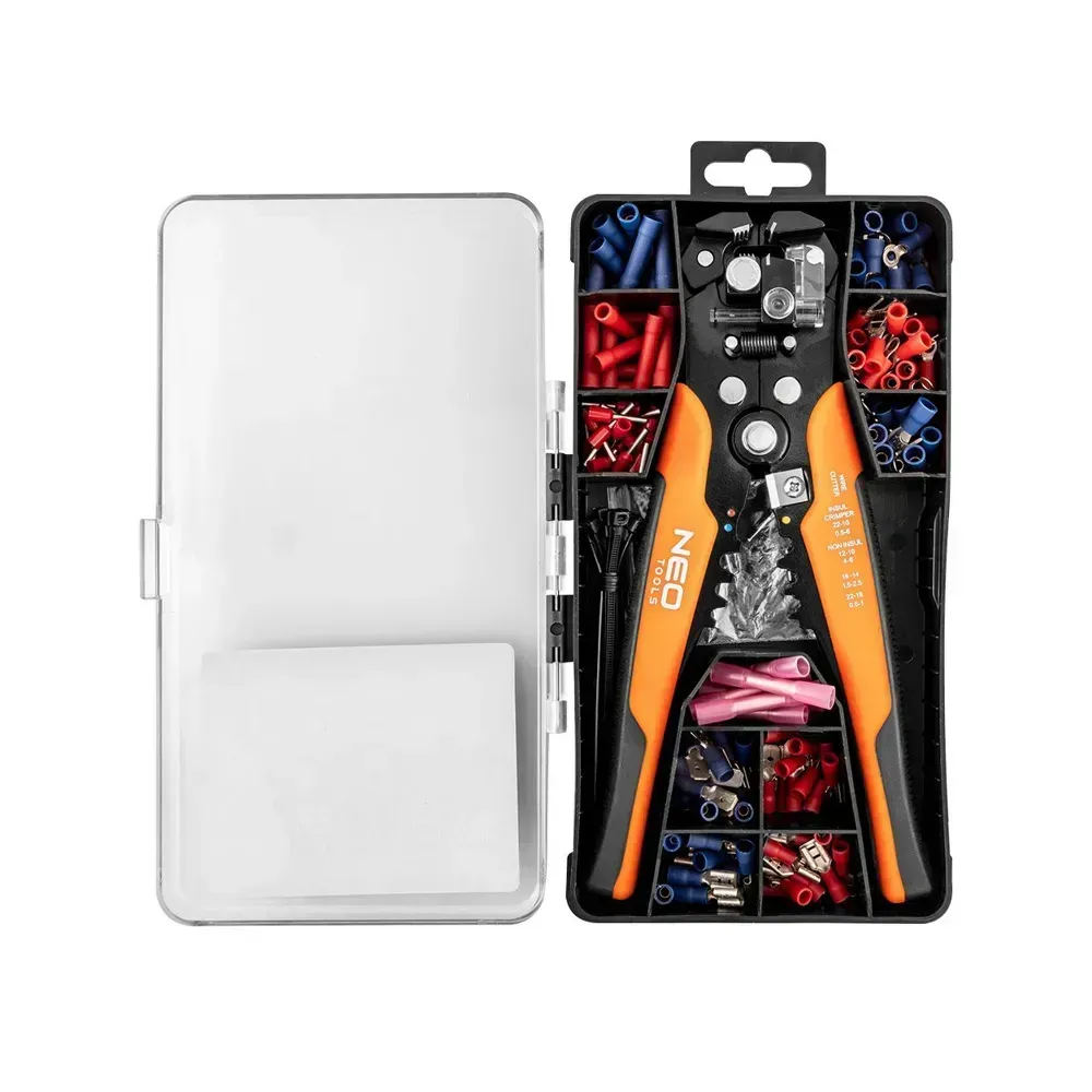 NEO automatic cable stripper 205 mm with face jaws and ergonomic handle