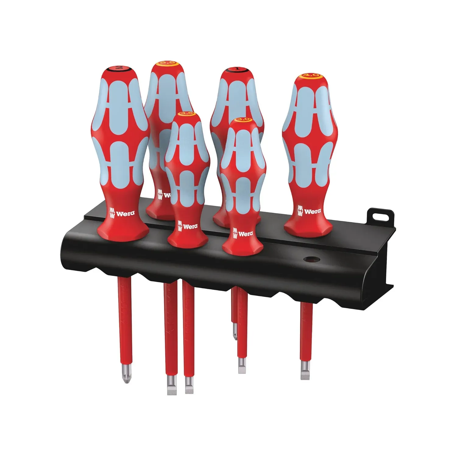 Wera 3165 i/6 VDE Insulated Screwdriver Set 1000V 6 Piece Stainless Steel