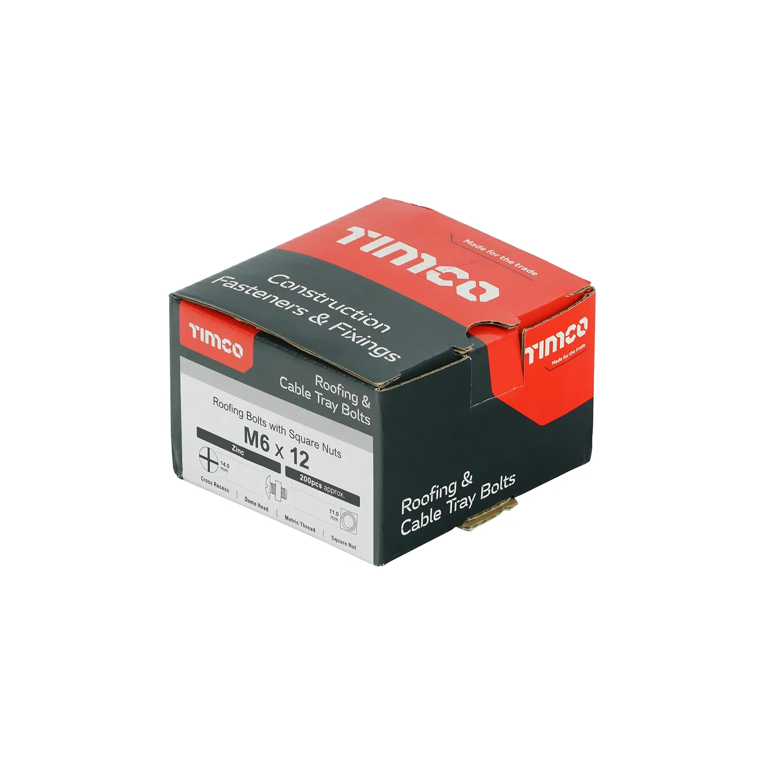 Roofing Bolts and Nuts M6x12mm 0612RB