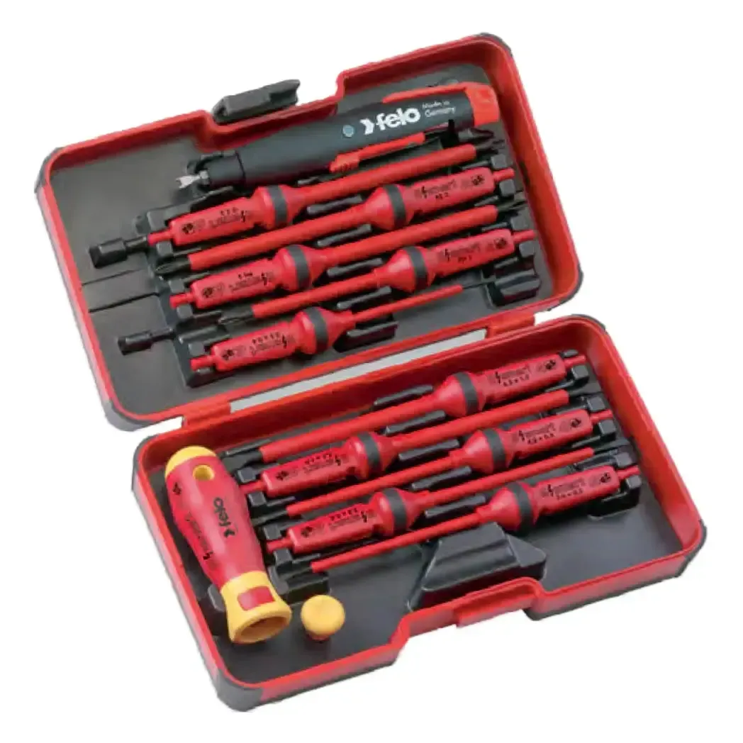 06391316 - Felo 14 Piece E-Smart Industry Box Screwdrivers & Cabinet Key 06391316