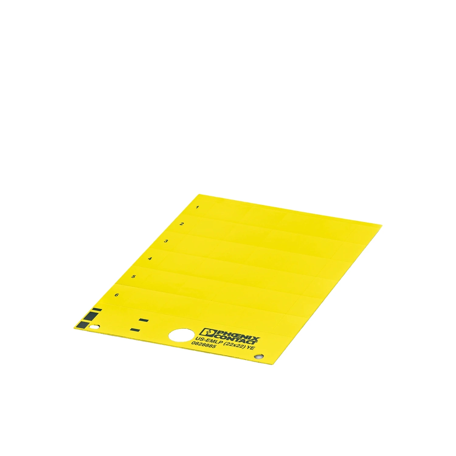 Phoenix Contact US-EMLP 22x22 Yellow PVC Self-Adhesive Device Marker Labels