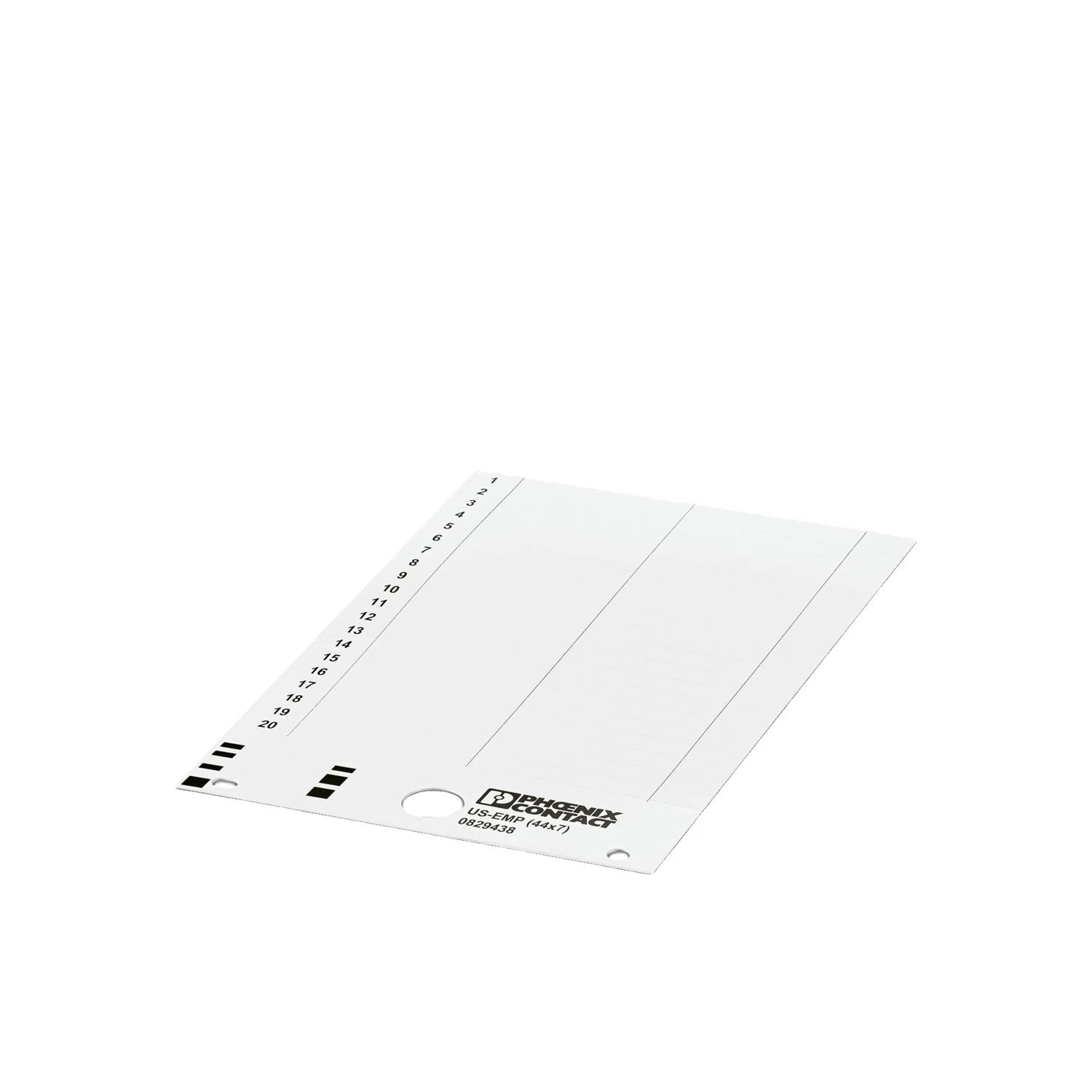 Phoenix Contact US-EMP 44x7 Snap-in Device Markers White Thermotransfer