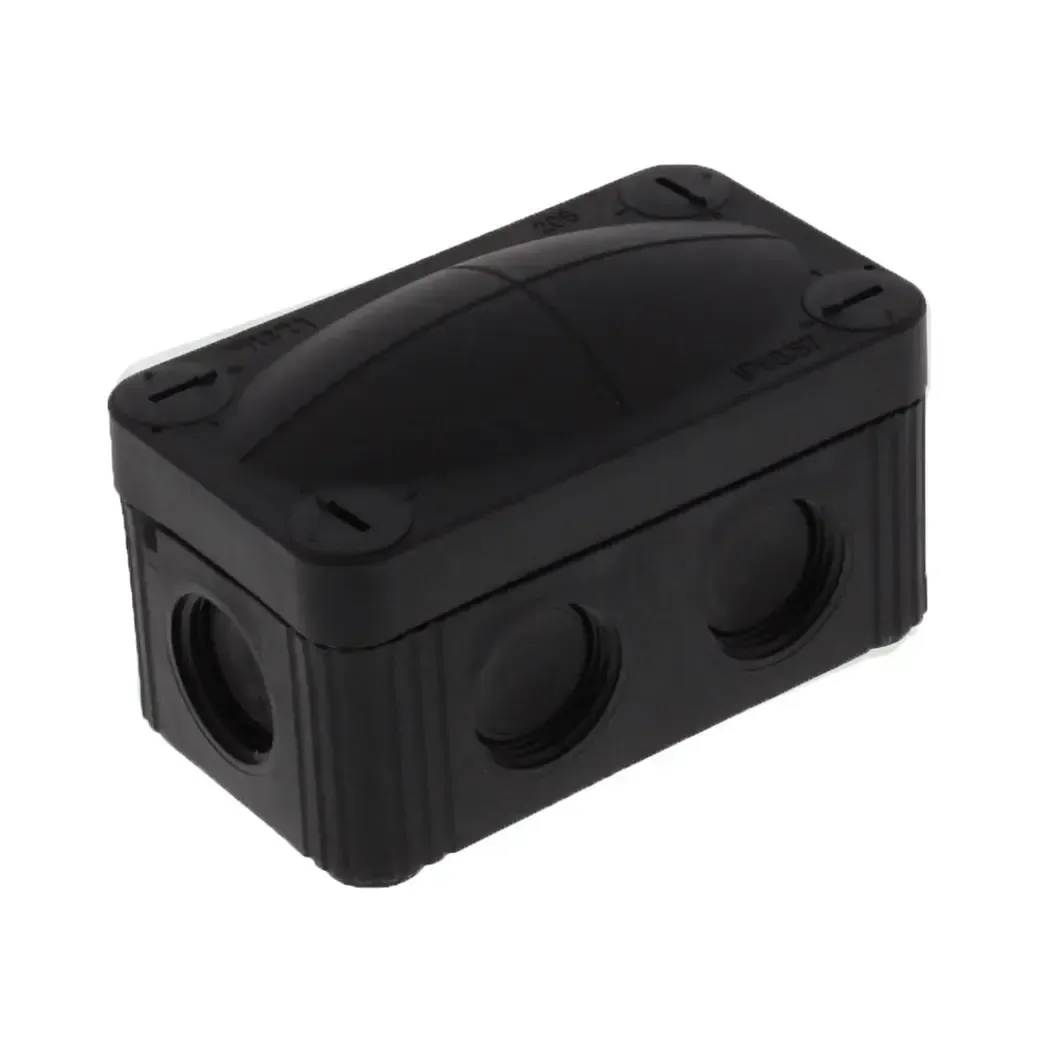 10109572 - Wiska 85x49x51mm CW Connectors 20mm Tread IP67 Black
