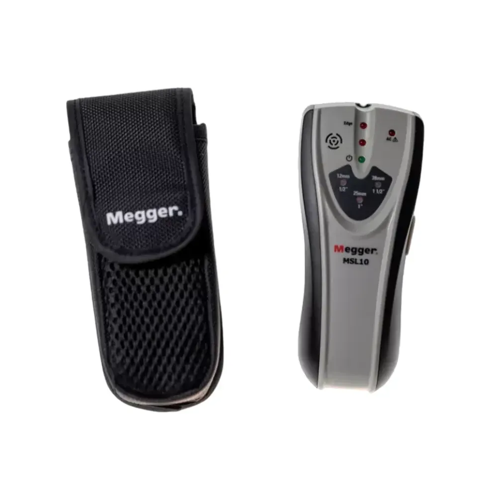 Megger MSL10 drywall stud locator with carry pouch included