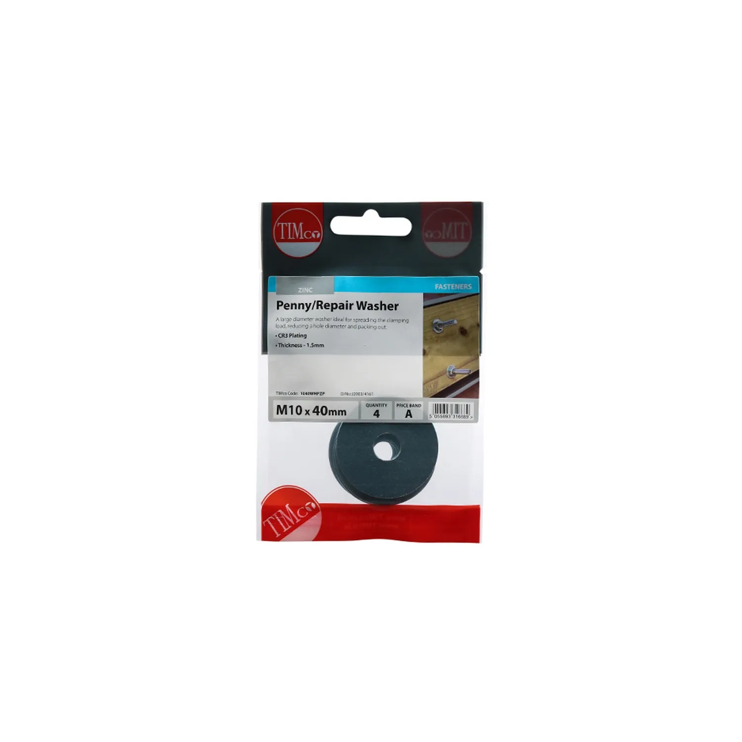 Penny Washer M10x40 1040WHPZP