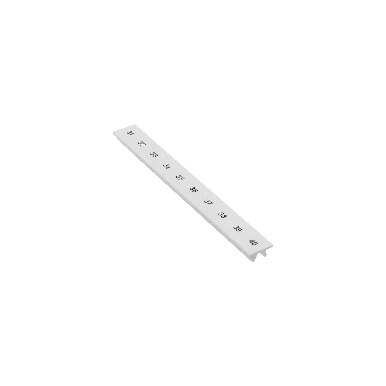 Phoenix Contact Zack Marker Strip ZB5 31-40 5.2mm Pitch White Latching