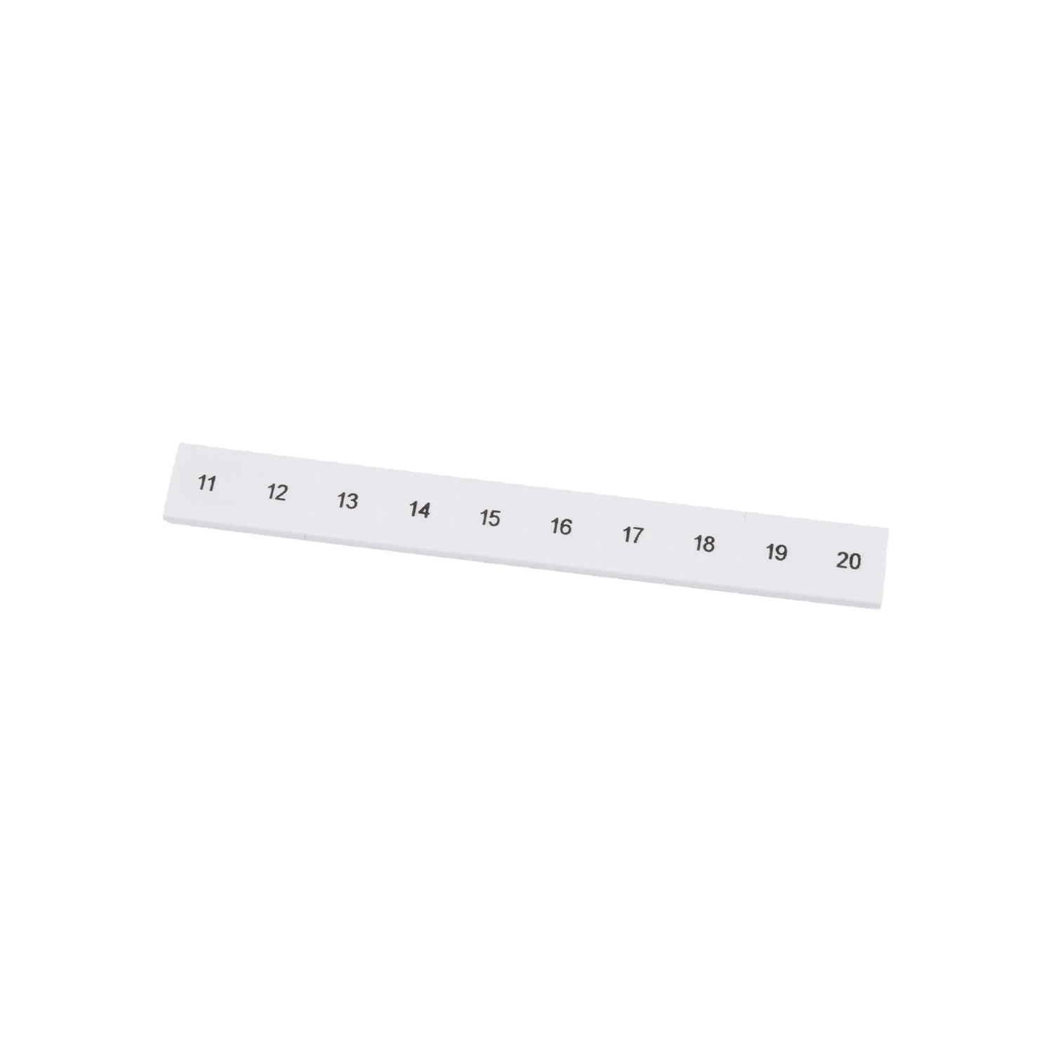 Phoenix Contact ZB 6 Zack Marker Strip 11-20 6.2mm Pitch White Terminal Markers