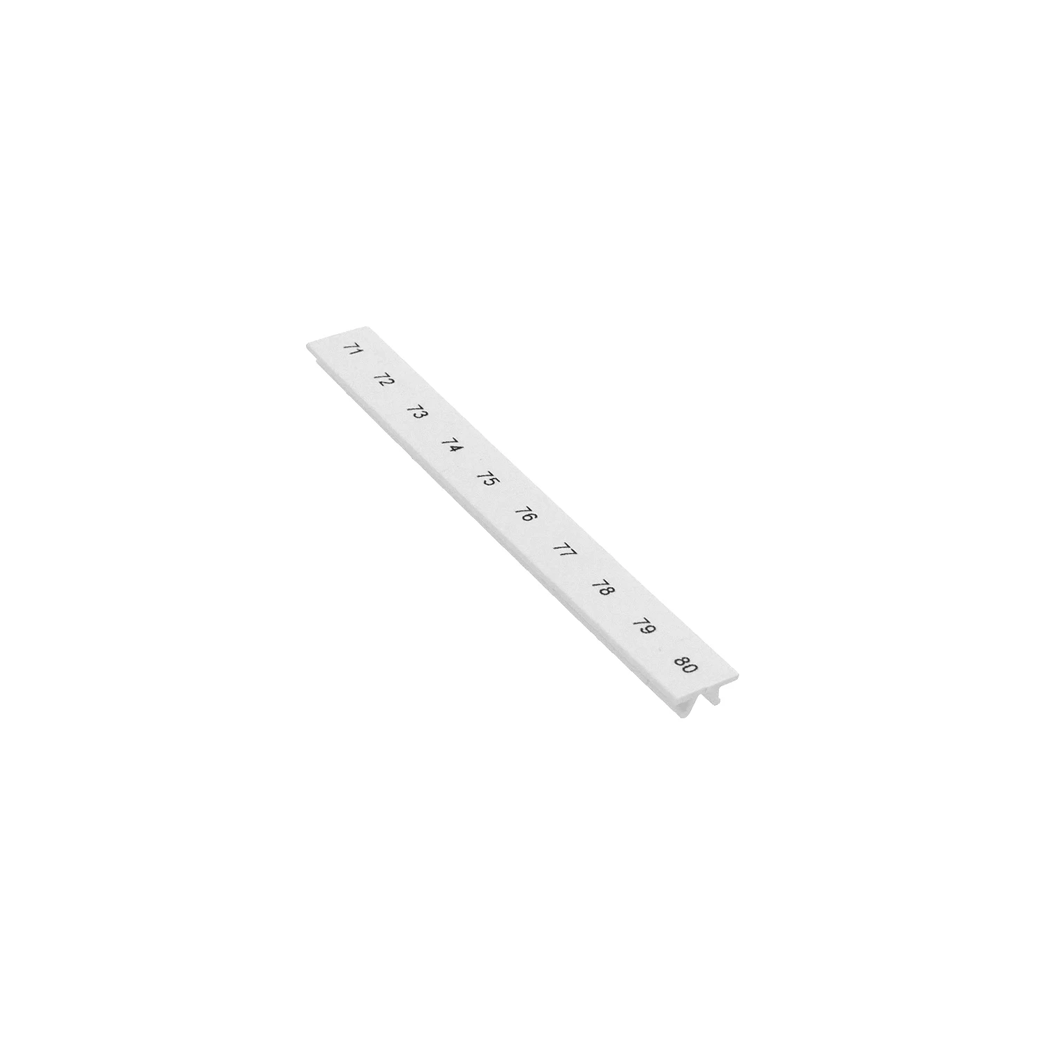 Phoenix Contact ZB 6 Zack Marker Strip 71-80 6.2mm Pitch White 10 Sections