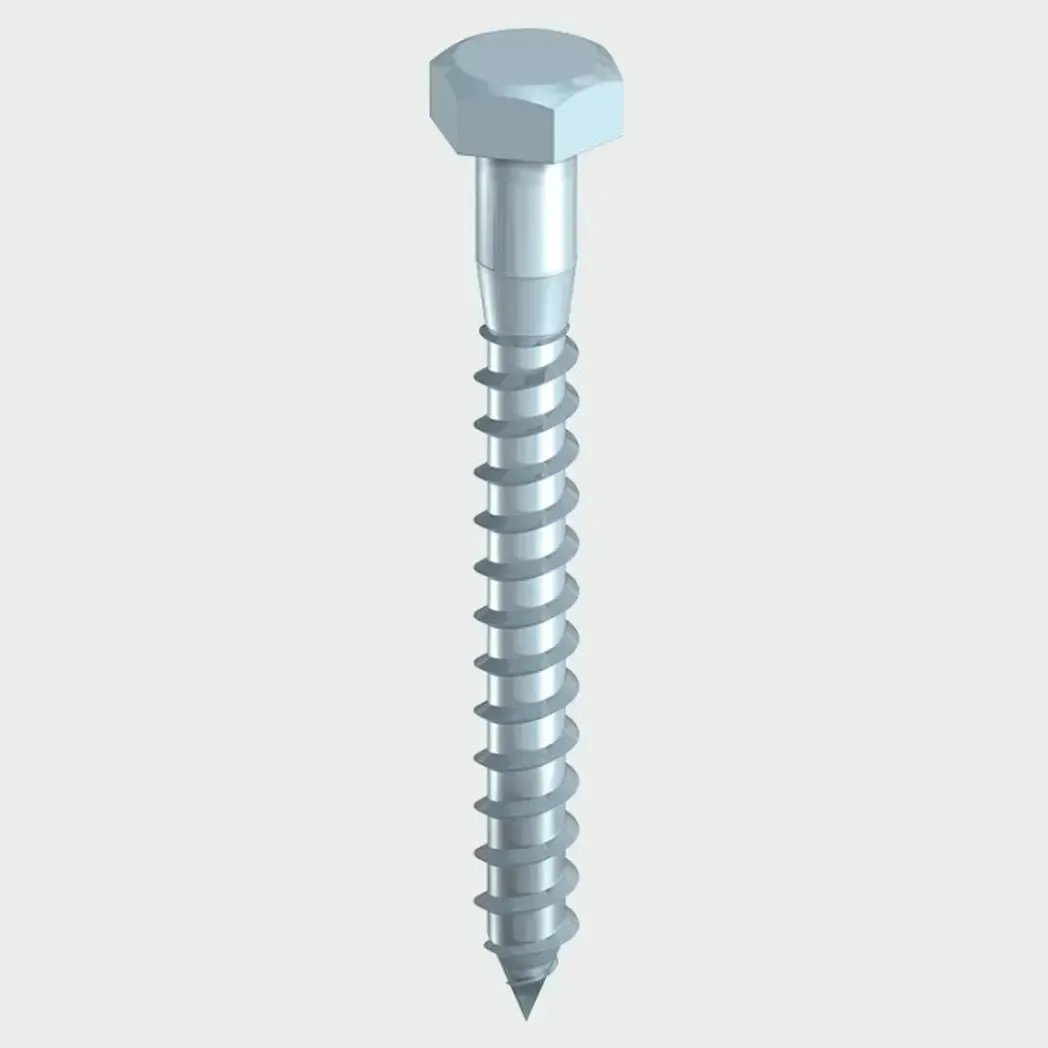 1080CSCP - M10 x 80mm TIMpac Coach Screw BZP 4 Pack