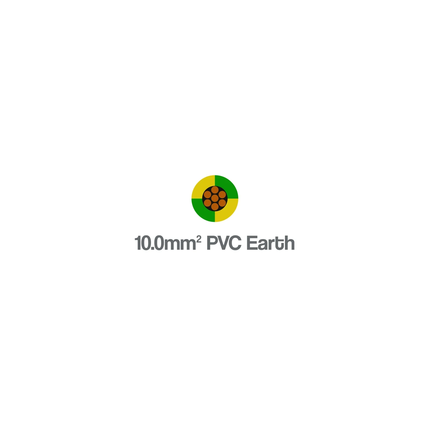 6491B 10mm Single Core LSZH Earth Cable Yellow Green 450 750V