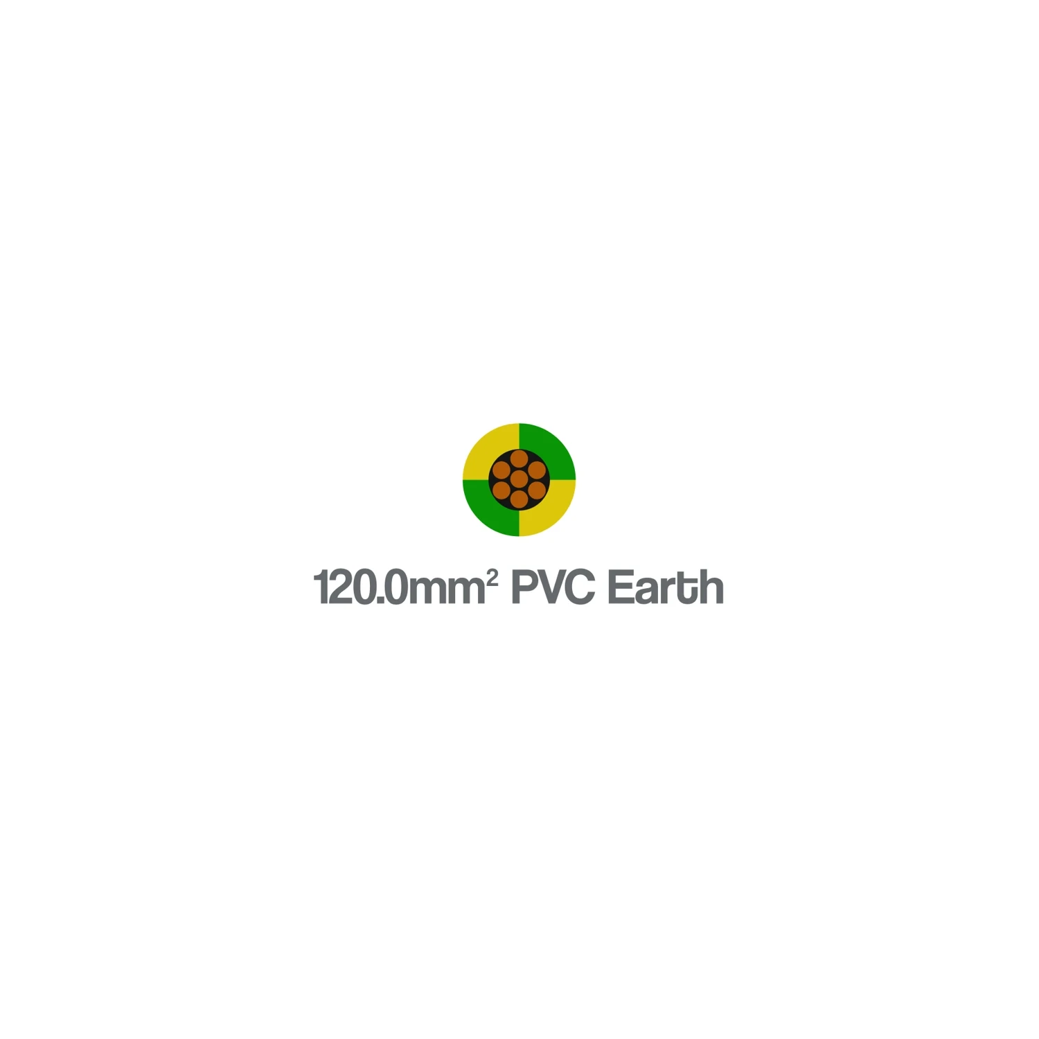 6491B H07Z-R 120mm Single Core LSZH Earth Cable Yellow Green 450 750V