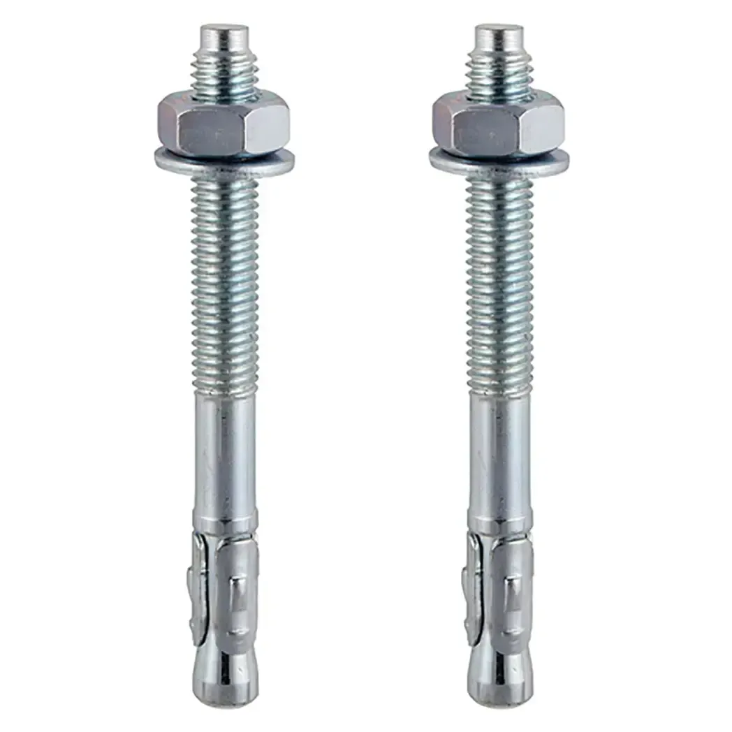 12100TBP - Timco Through Bolts BZP M12 x 100mm 2 Pack 12100TBP