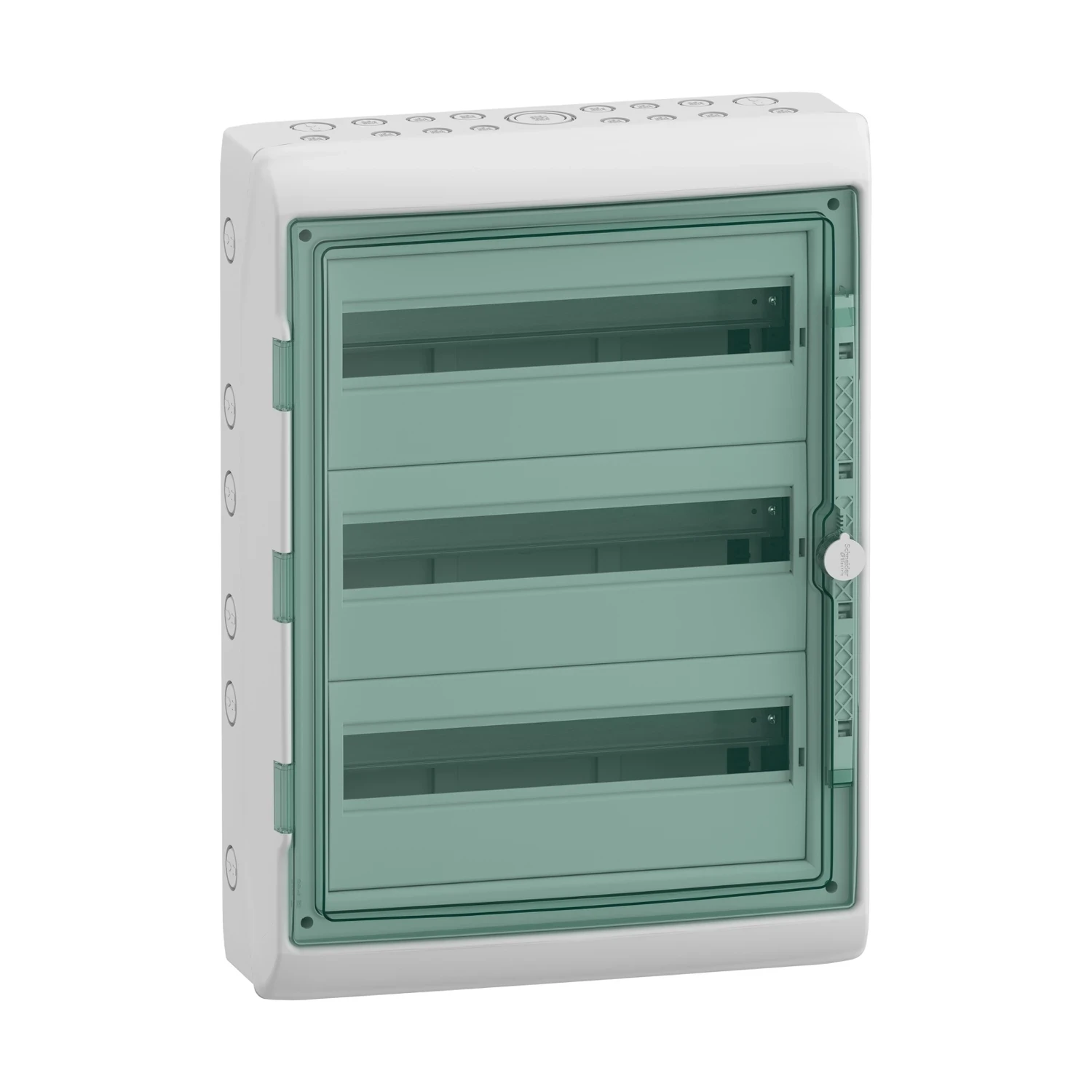 Schneider Kaedra Surface Enclosure 54 Way 3 Row IP65 Transparent Door
