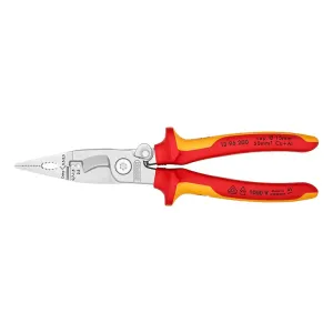 1396200 - Knipex Chrome Plated Electricians Pliers 8 200mm 13 96 200