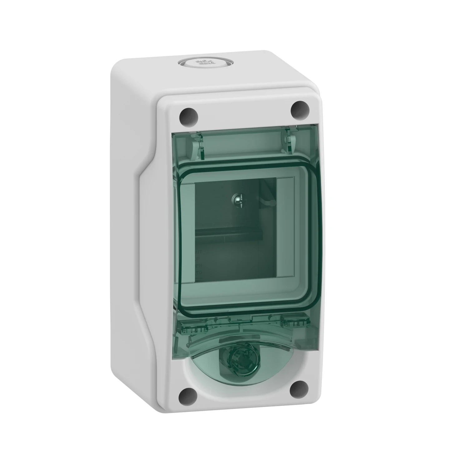 Schneider Mini Kaedra Surface Enclosure 3 Module 1 Row IP65 Transparent Door
