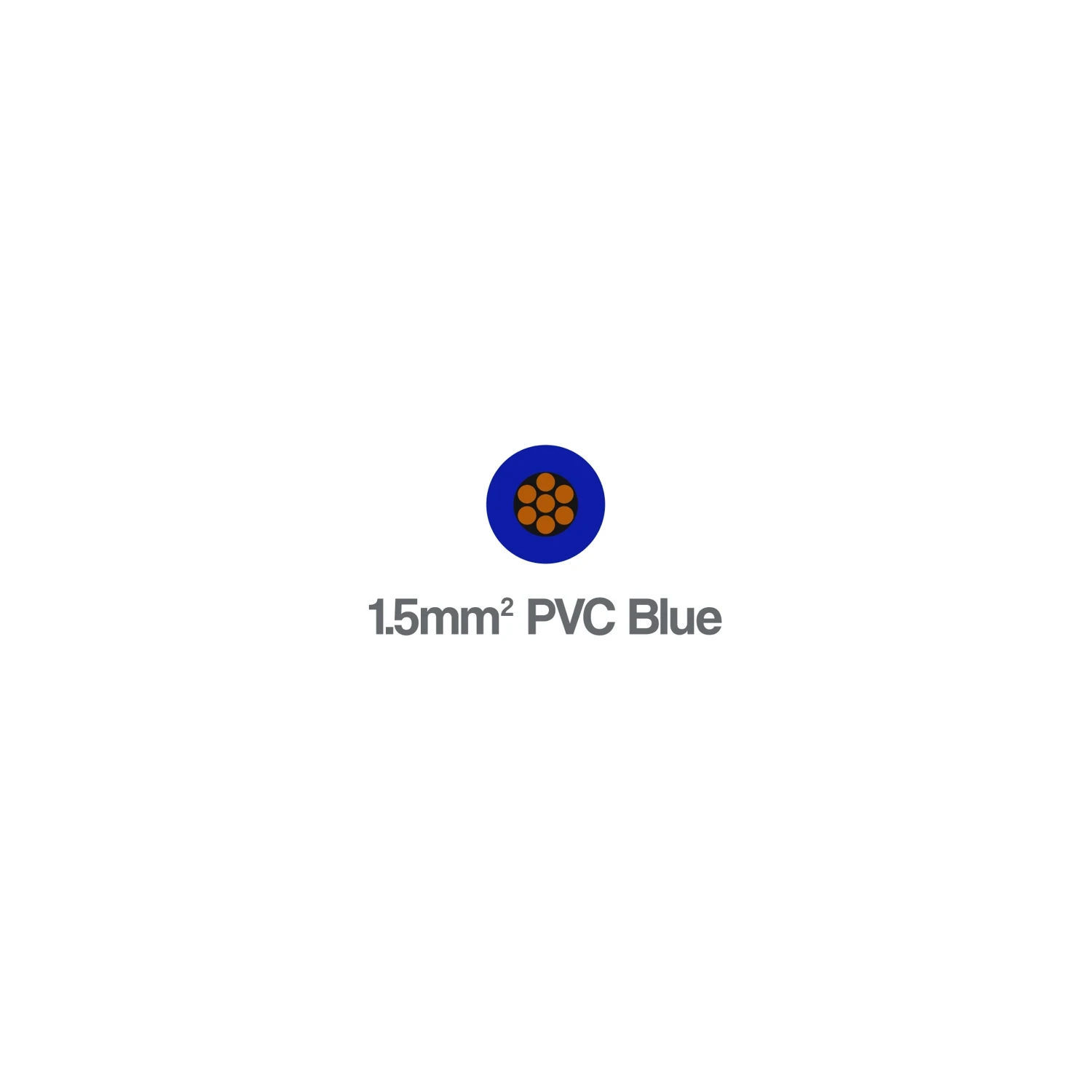 6491B H07Z-R 1.5mm Single Core Blue LSZH Cable 450 750V