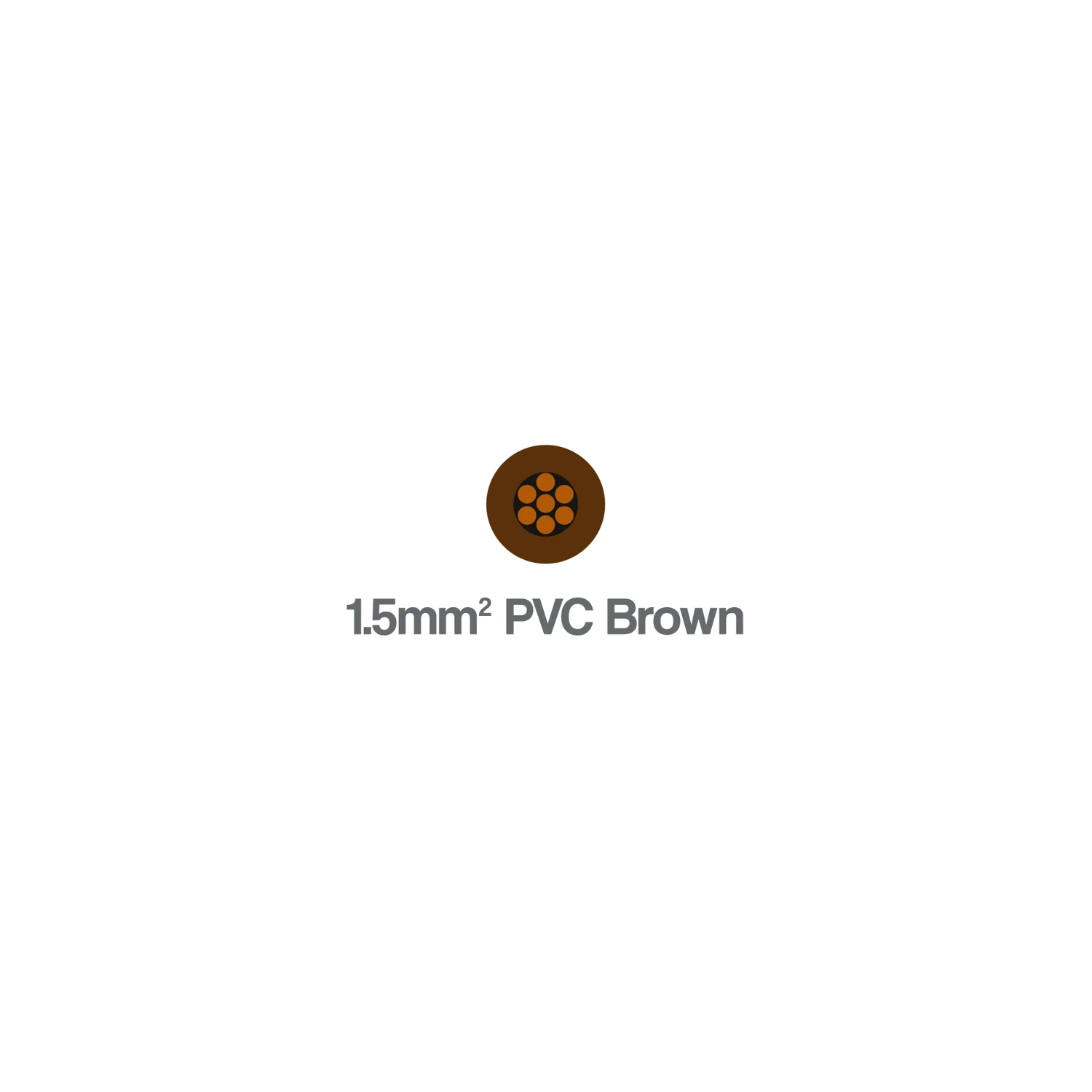6491B Single Core LSZH 1.5mm² Brown H07Z-R 450 750V 500m