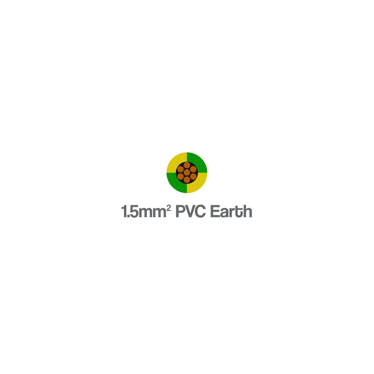 6491B Single Core LSZH 1.5mm2 Earth Cable 450 750V Yellow Green
