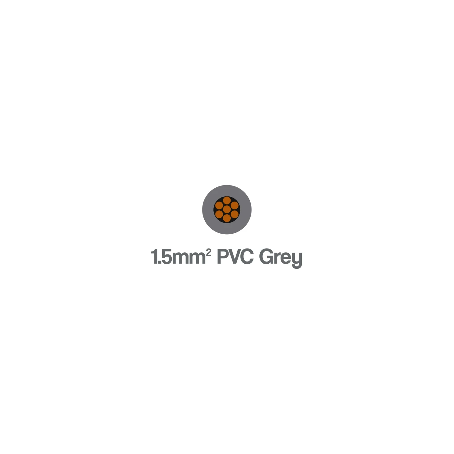 6491B Single Core LSZH Cable 1.5mm Grey 450 750V