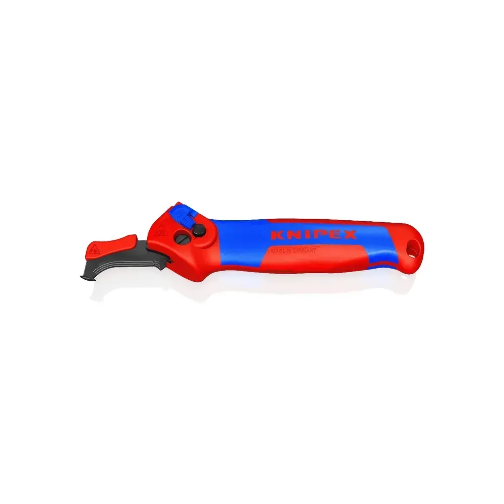 Knipex Cable Stripping Knife with Guide Shoe + Ratchet Function
