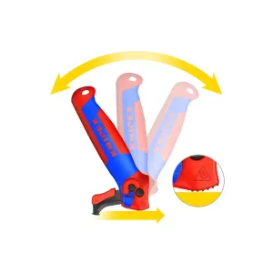 Knipex Cable Stripping Knife with Guide Shoe + Ratchet Function
