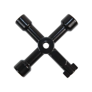 AMS4600 4-Way Meter Box Key Zinc Alloy Nickel Plated Silver 70mm