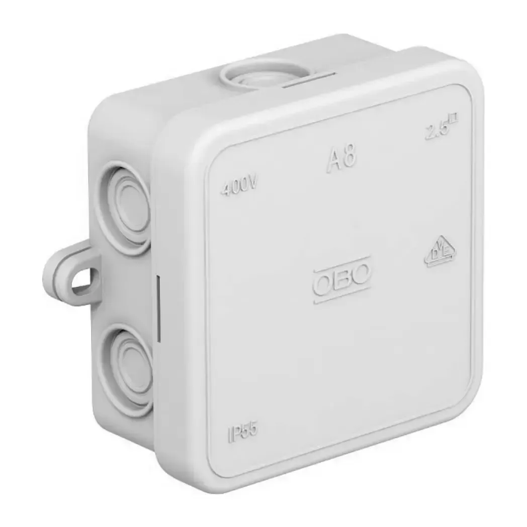 20000016 - OBO Bettermann Junction Box A8 75x75x36mm IP55