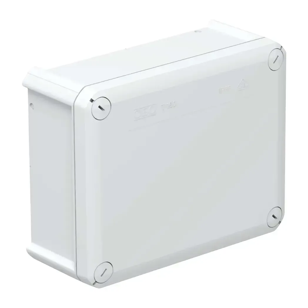 2007271 - OBO Bettermann Junction Box T160 OE 190x150x77mm Light Grey IP66 2007271