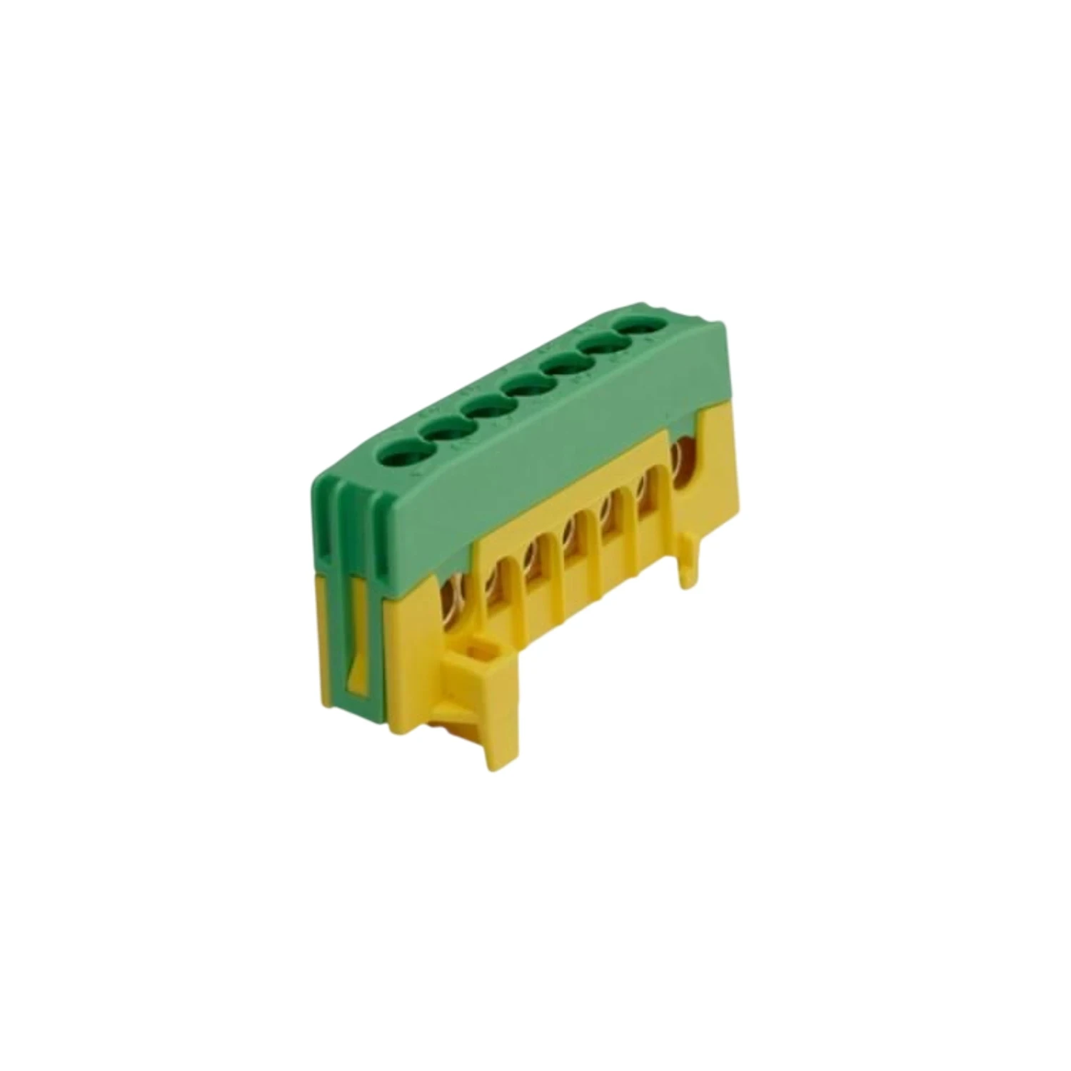 Earth Bar 12 Way 63A DIN Rail Mounted PE12-F2