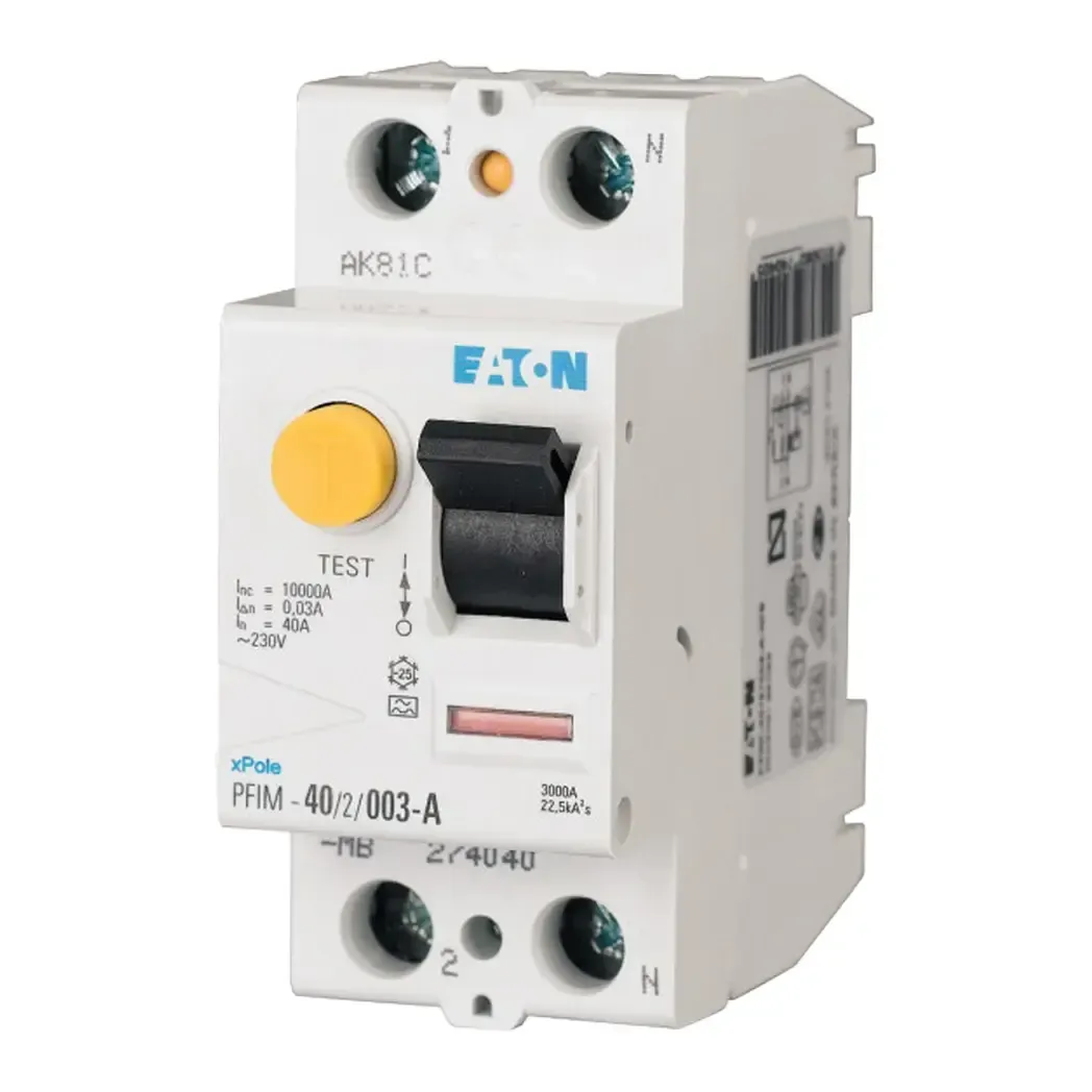 235432 - Eaton 2 Pole 63 Amp 100mA RCCB/RCD PFIM-63/2/01-A 235432