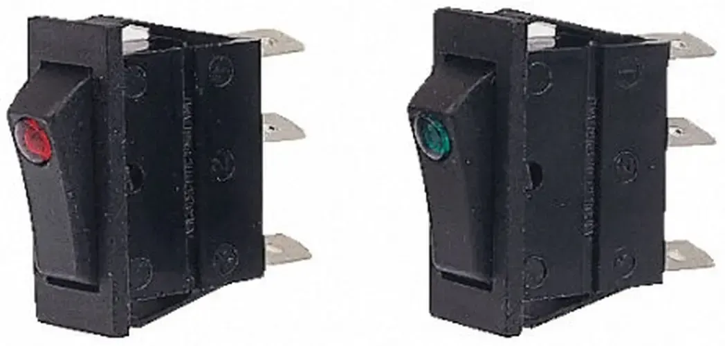 2400755 - Rocker Switch Red Illuminated SPST 240-0755