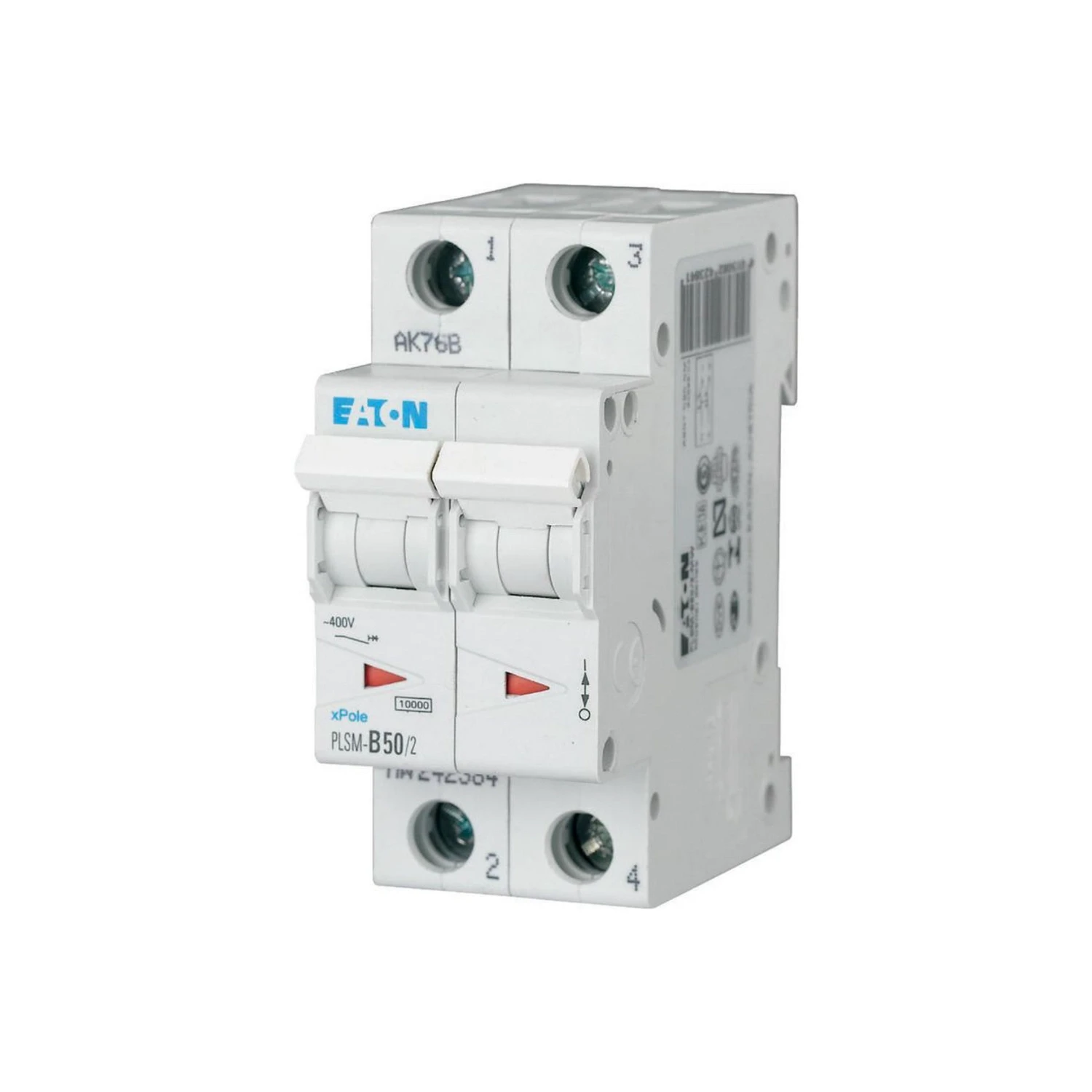 Eaton 2P MCB 50A Type C 10kA xPole PLS6/M