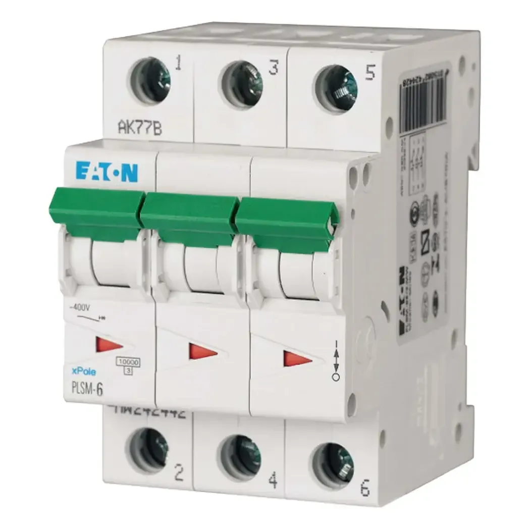 242468 - Eaton MCB 3P 6A C 10kA