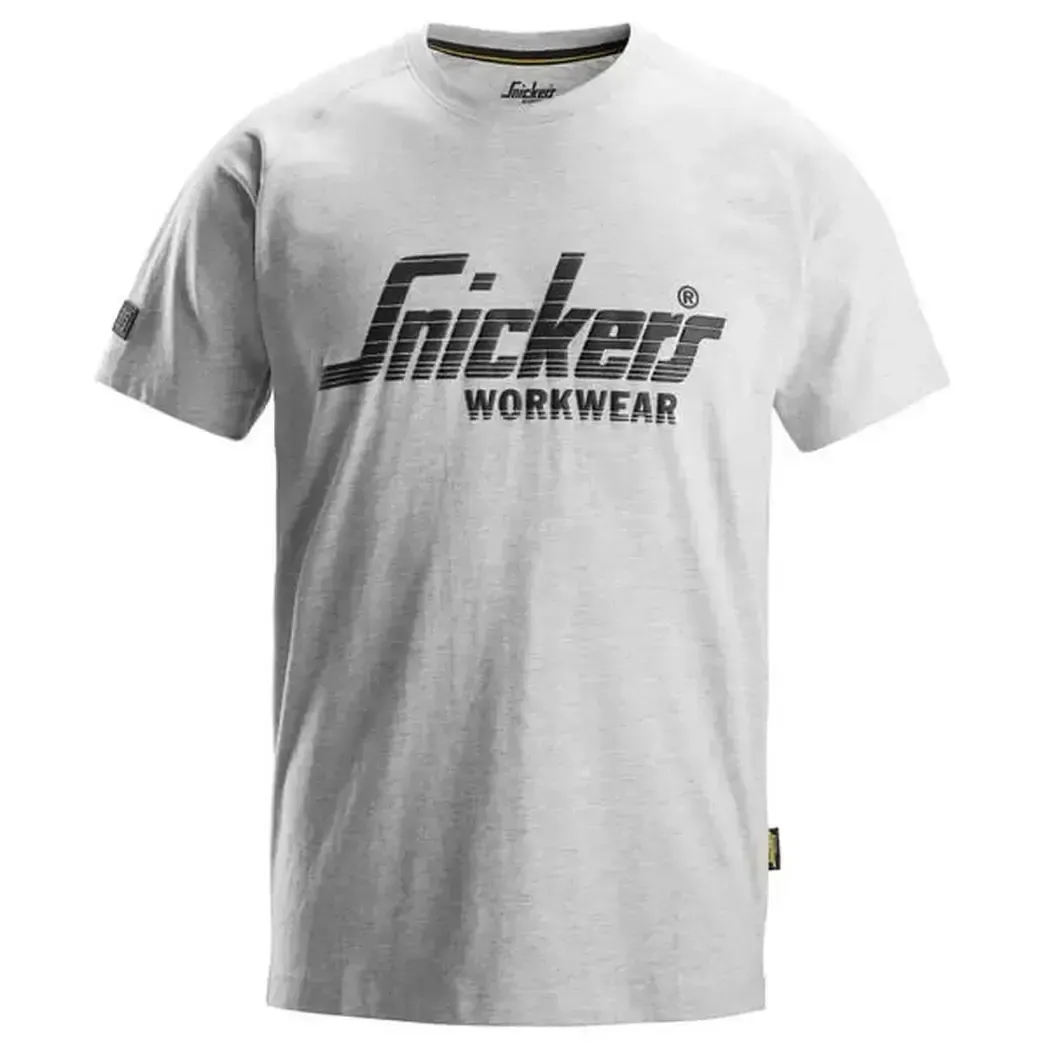 25902800L - Snickers Logo T-Shirt Grey Melange Large