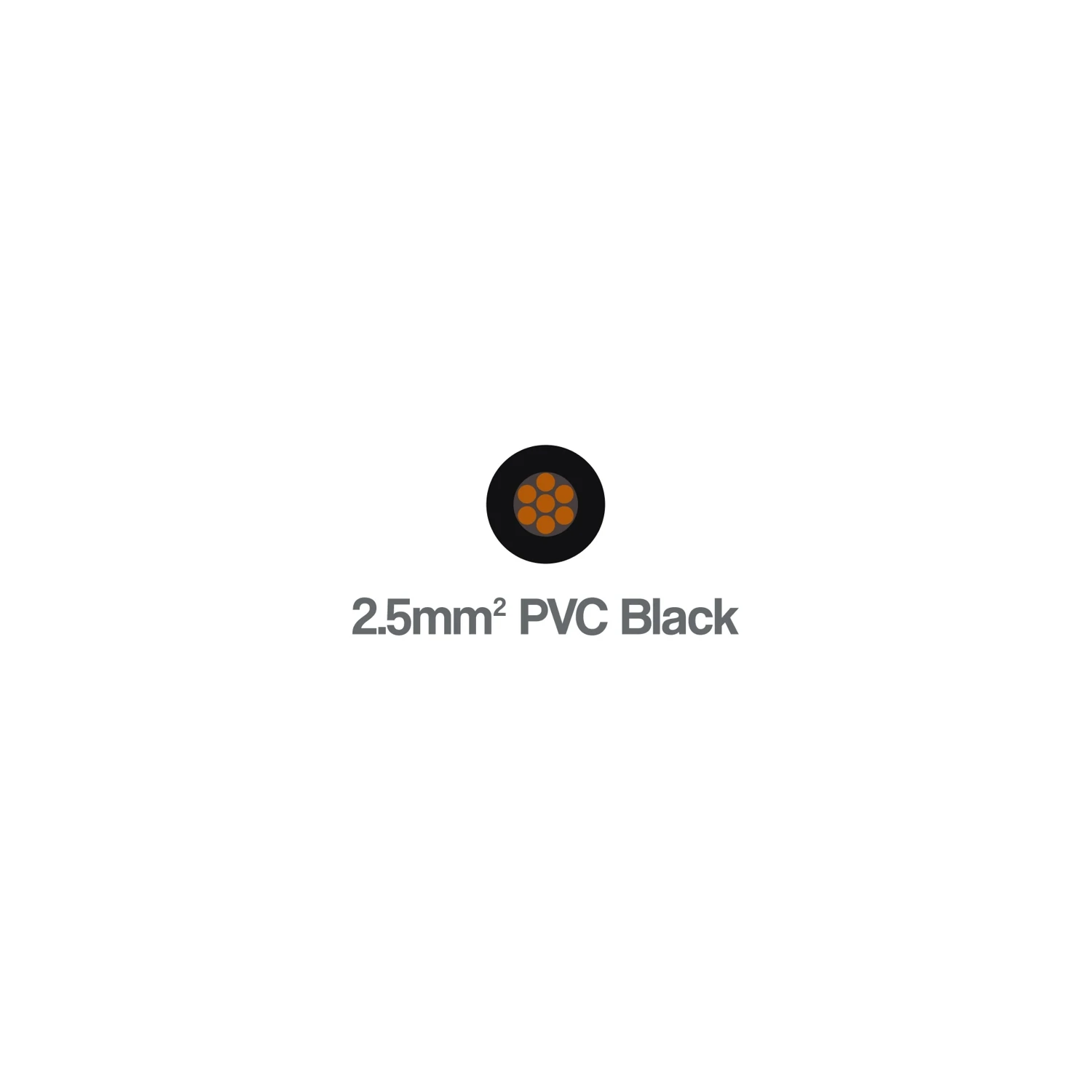 6491B H07Z-R Single Core 2.5mm² Black LSZH Cable 450 750V