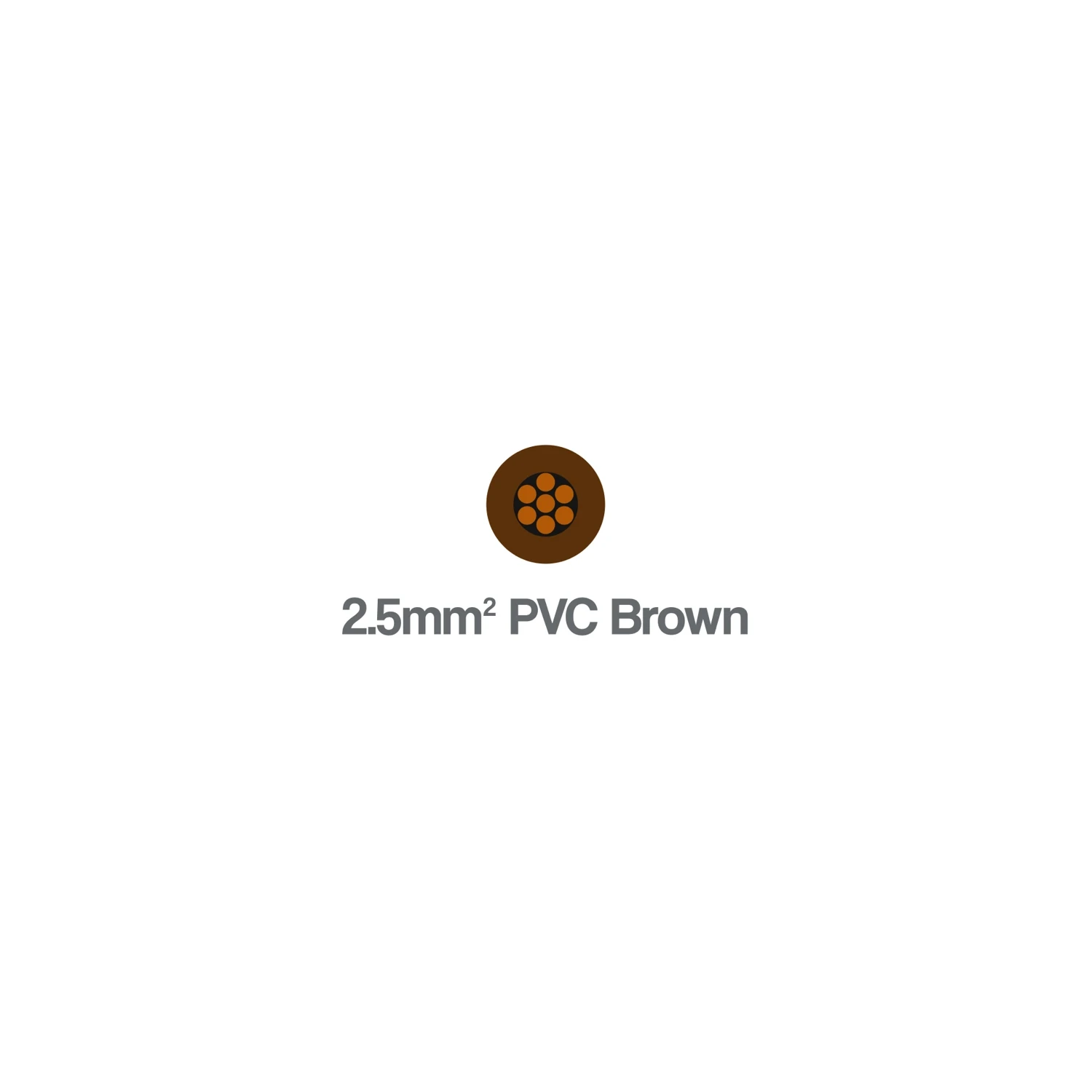 6491B Single Core LSZH H07Z-R 2.5mm² Brown 450 750V