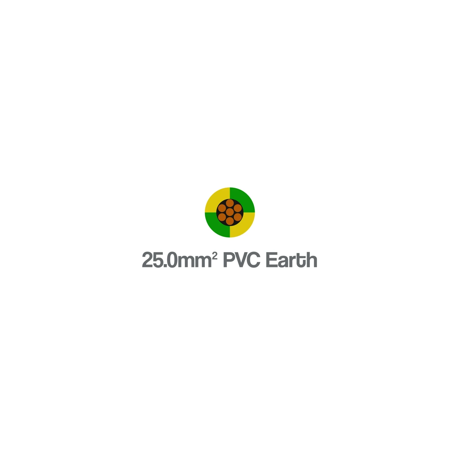 6491B Single Core 25mm² LSZH Earth Cable H07Z-R Yellow Green 450 750V