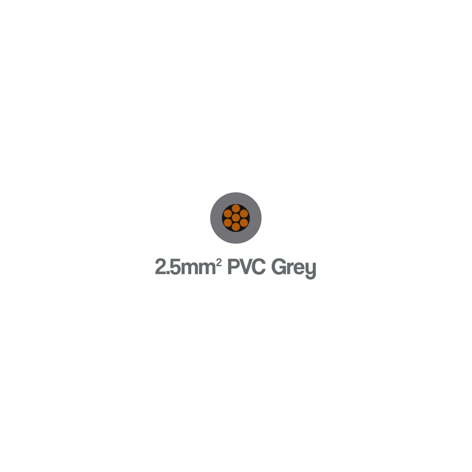 6491B H07Z-R LSZH Single Core 2.5mm² 450 750V Grey Cable