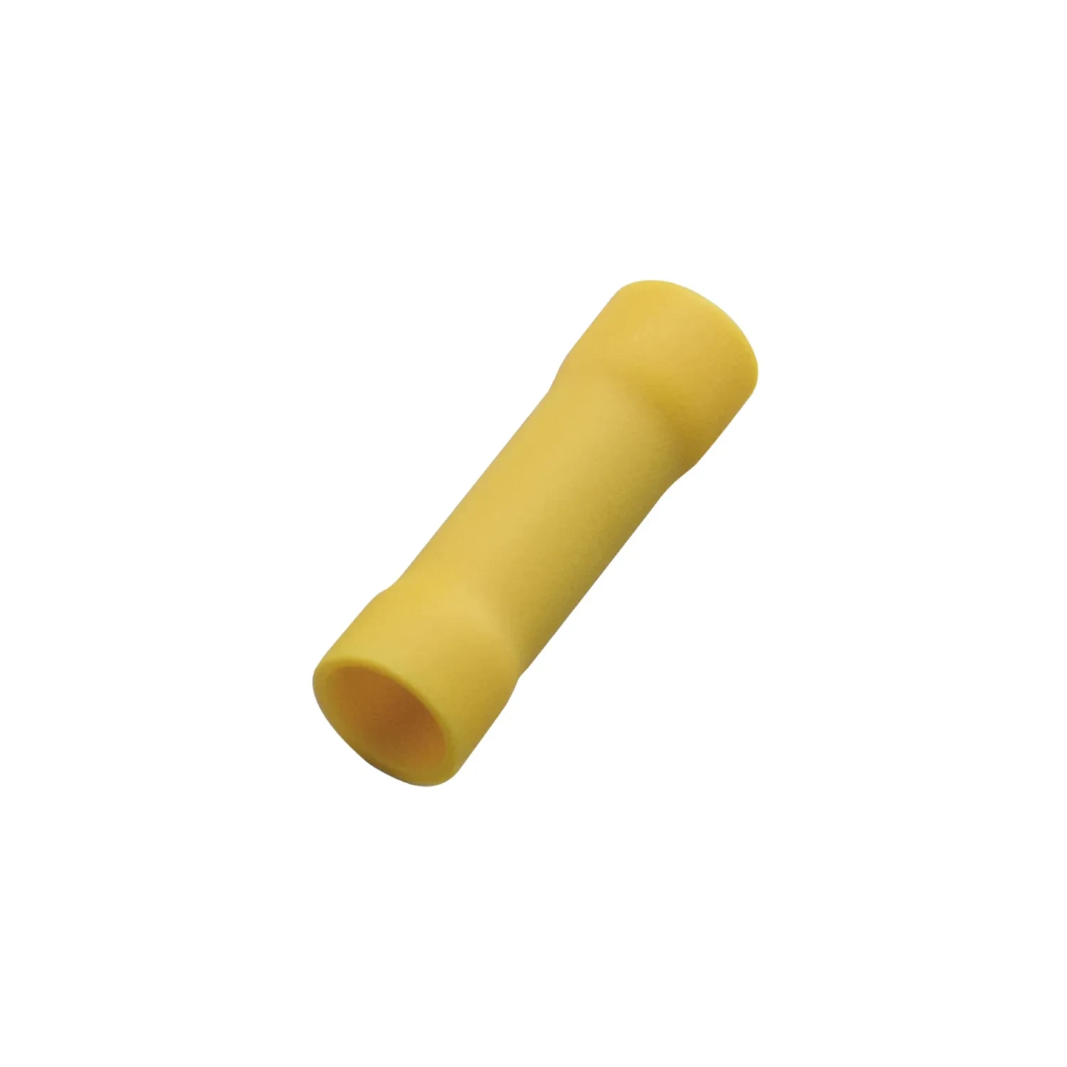 Haupa Insulated Butt Connector 4 6.0mm2 Yellow PVC DIN Version Bag 100