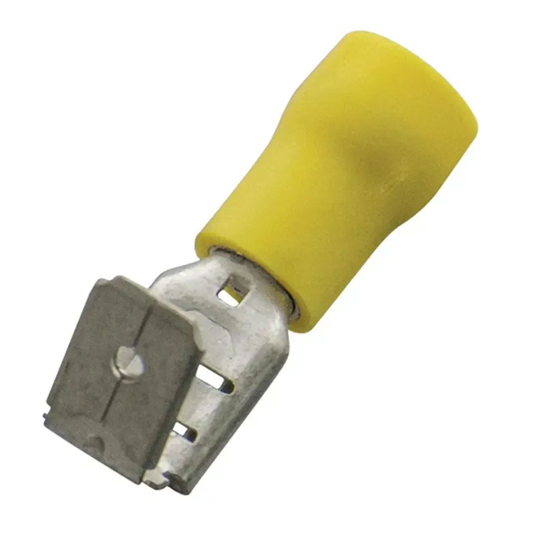 260411 - Haupa Yellow Insulated Crimp Lug Female 4-6mm Per 100 260411