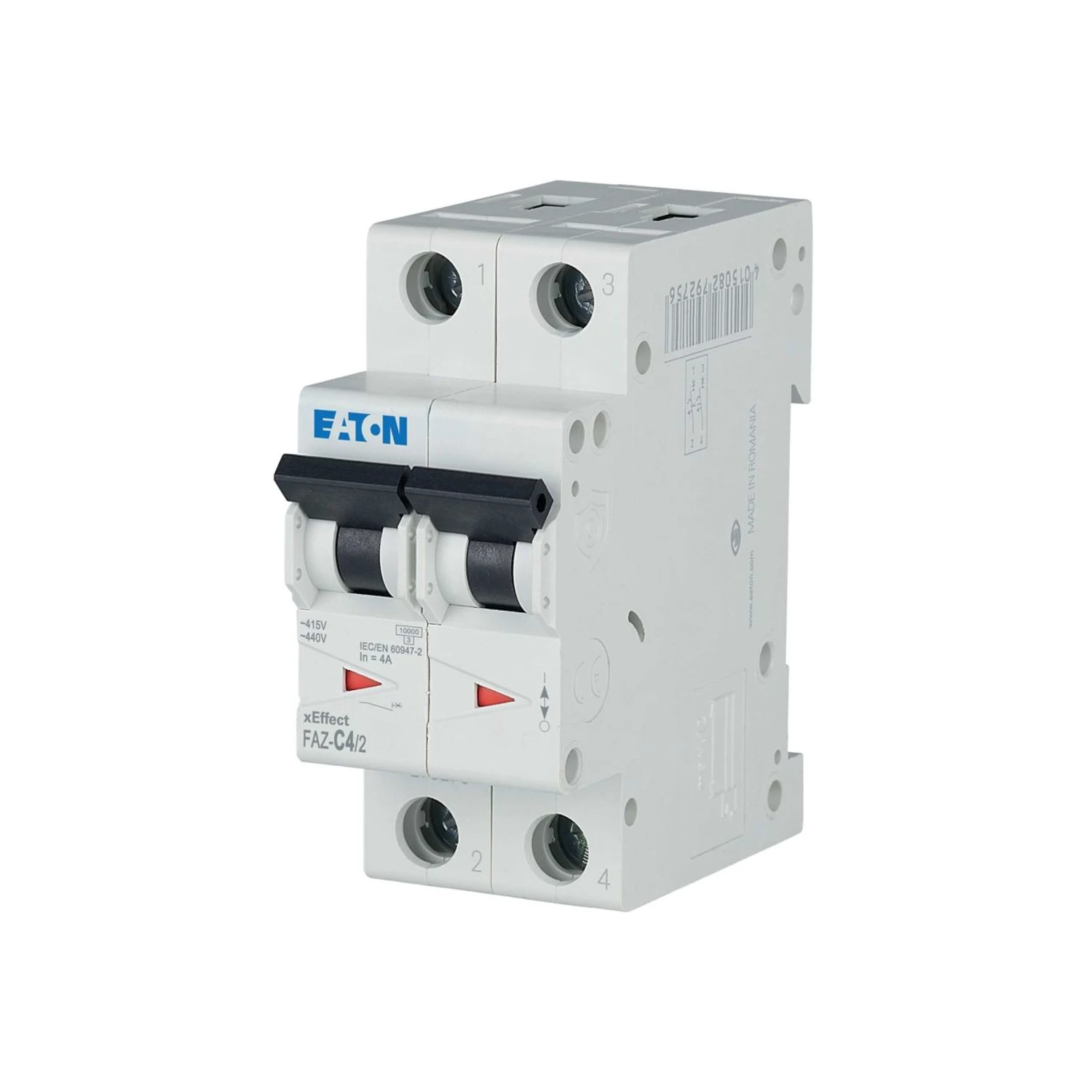 Eaton 2P MCB 4A Type C 15kA FAZ xEffect