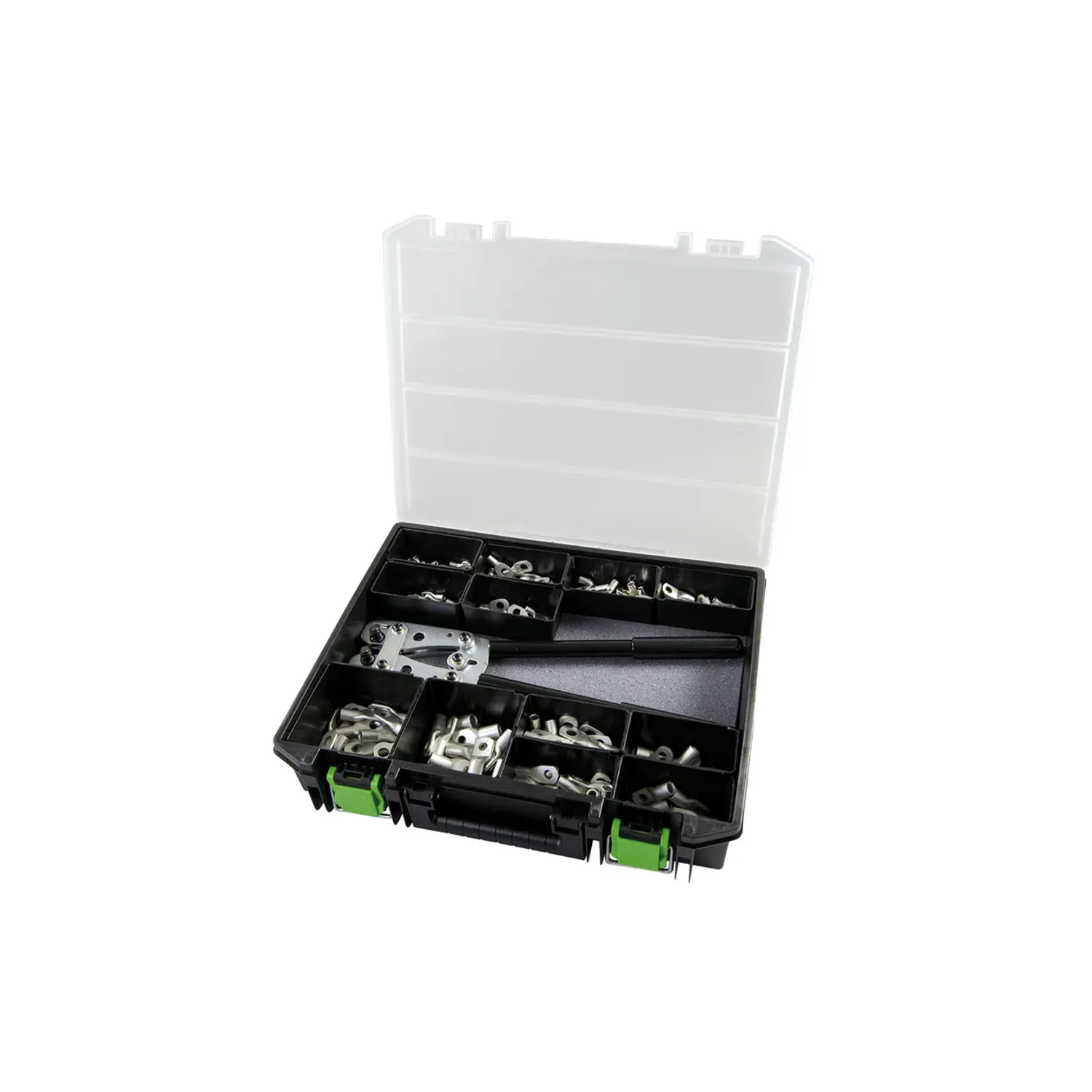 Haupa 380pc Cable Lug Set with Crimping Pliers 290380 | Electrical ...