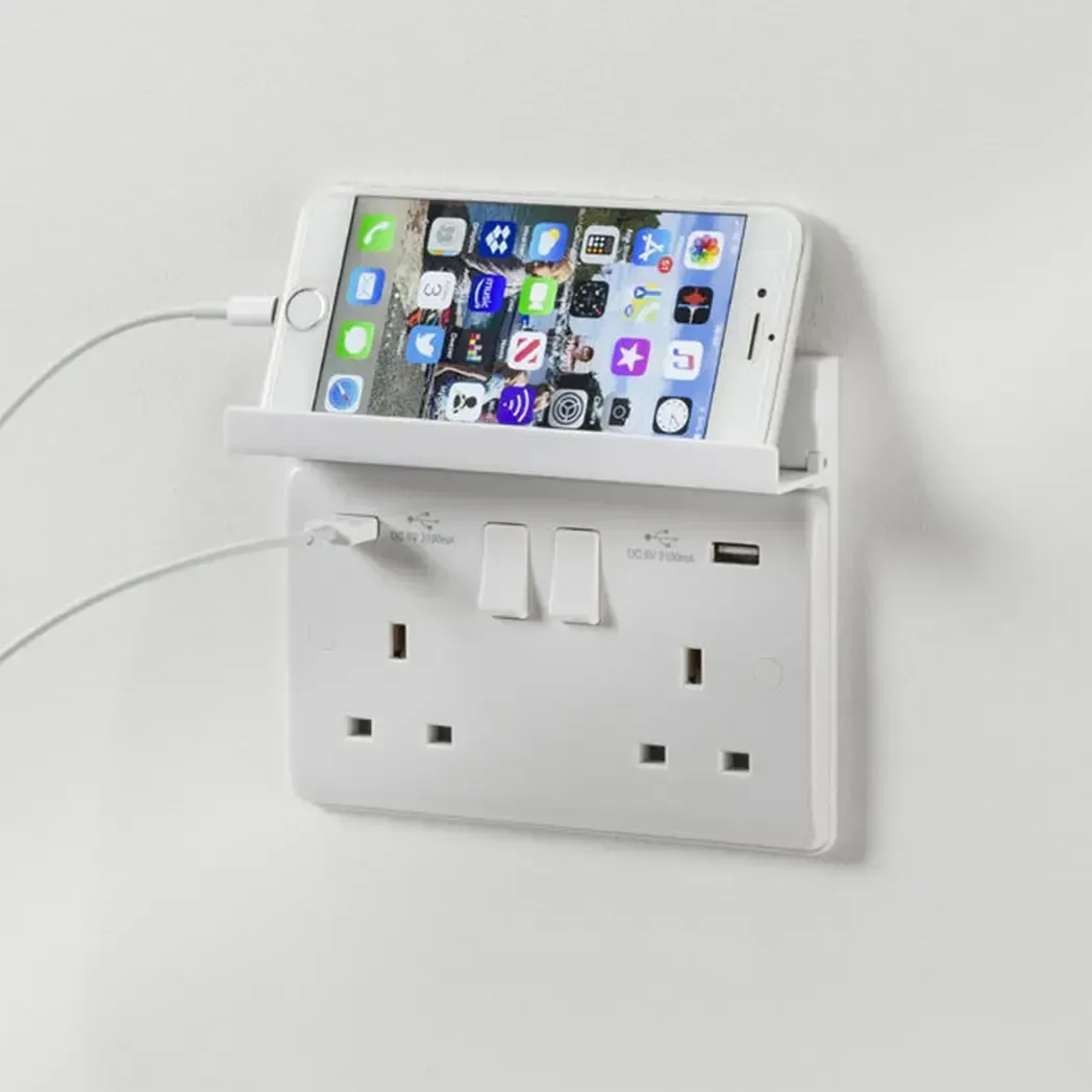 2GPHWH - Knightsbridge Phone Holder 2G Flip Down White