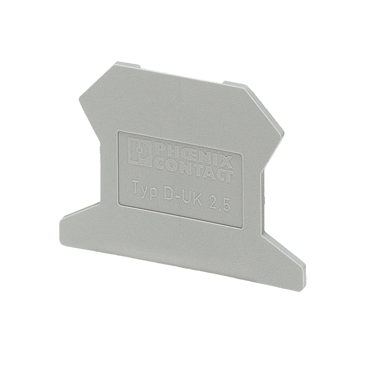 Phoenix Contact D-UK 2.5 End Cover DIN Rail Terminal Grey 3001022