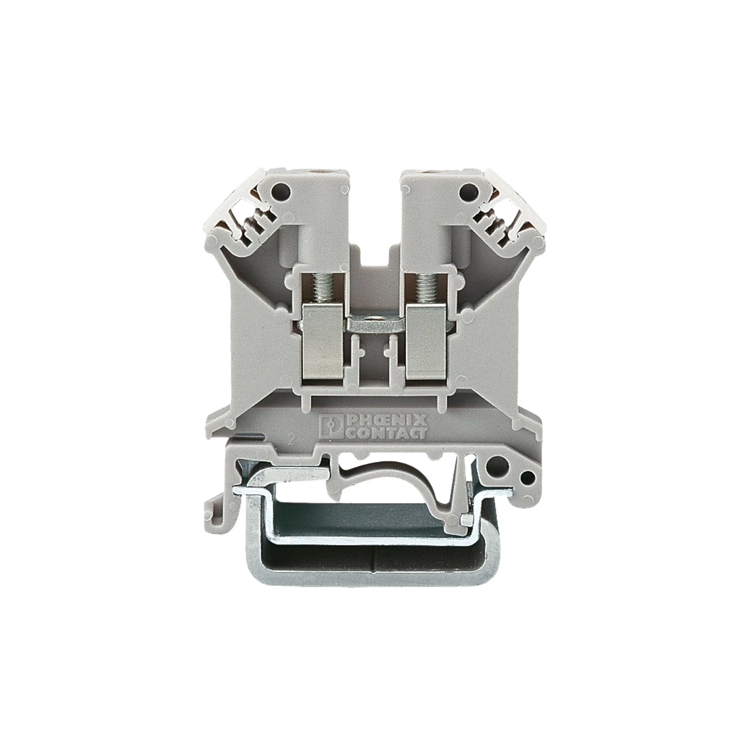 Phoenix Contact UK 2.5 N 2.5mm Feed-through Terminal Block Grey 800V