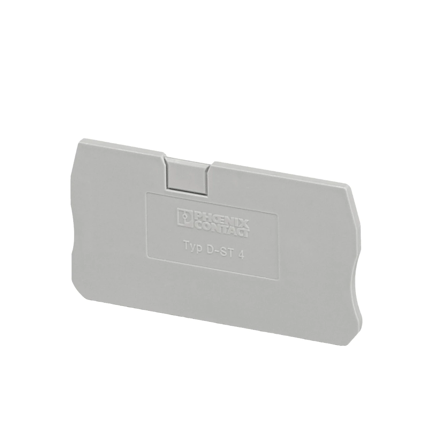 Phoenix Contact D-ST 4 End Cover for PT 4mm Terminal Blocks Gray
