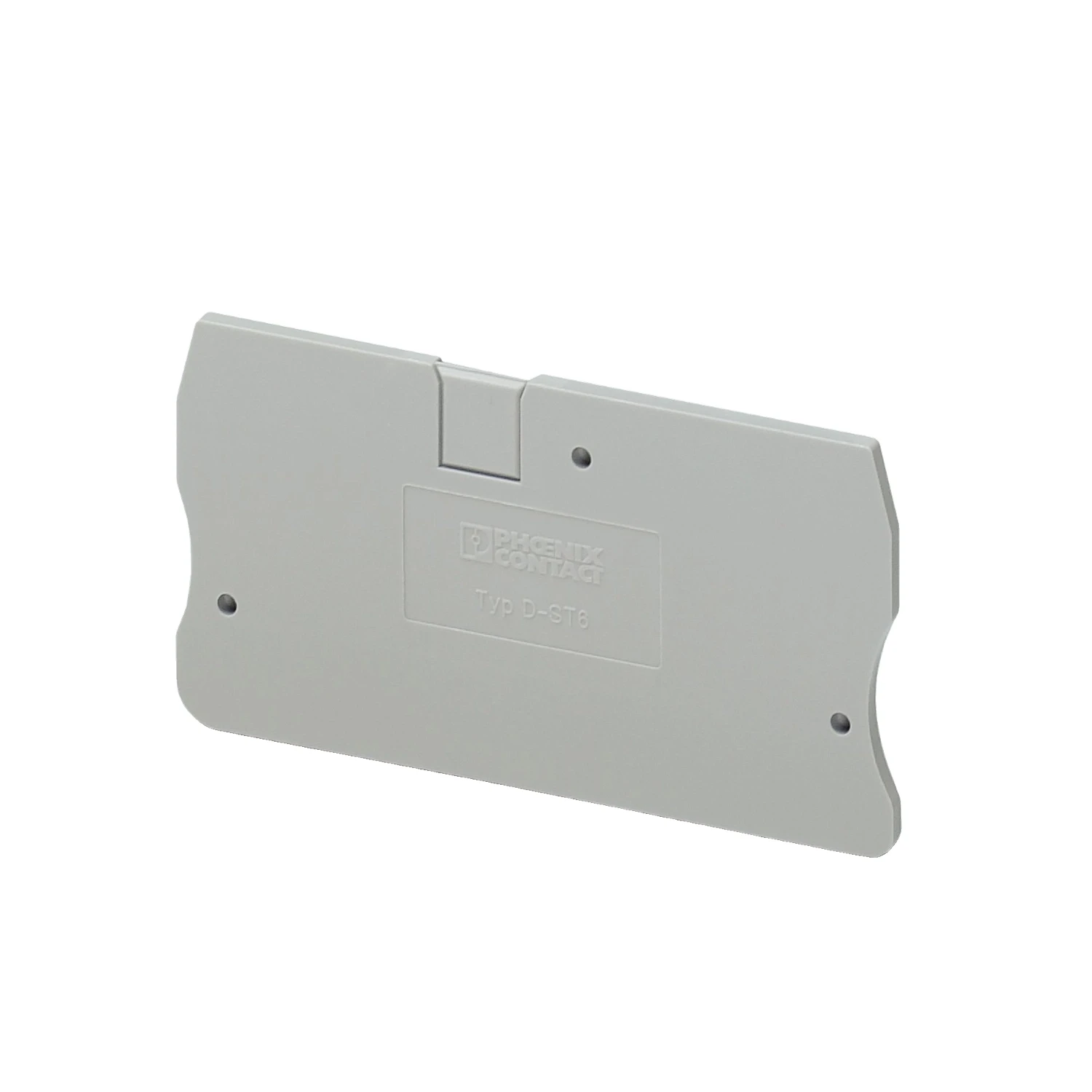 Phoenix Contact D-ST 6 End Cover Gray RAL 7042 PA 2.2mm Wide