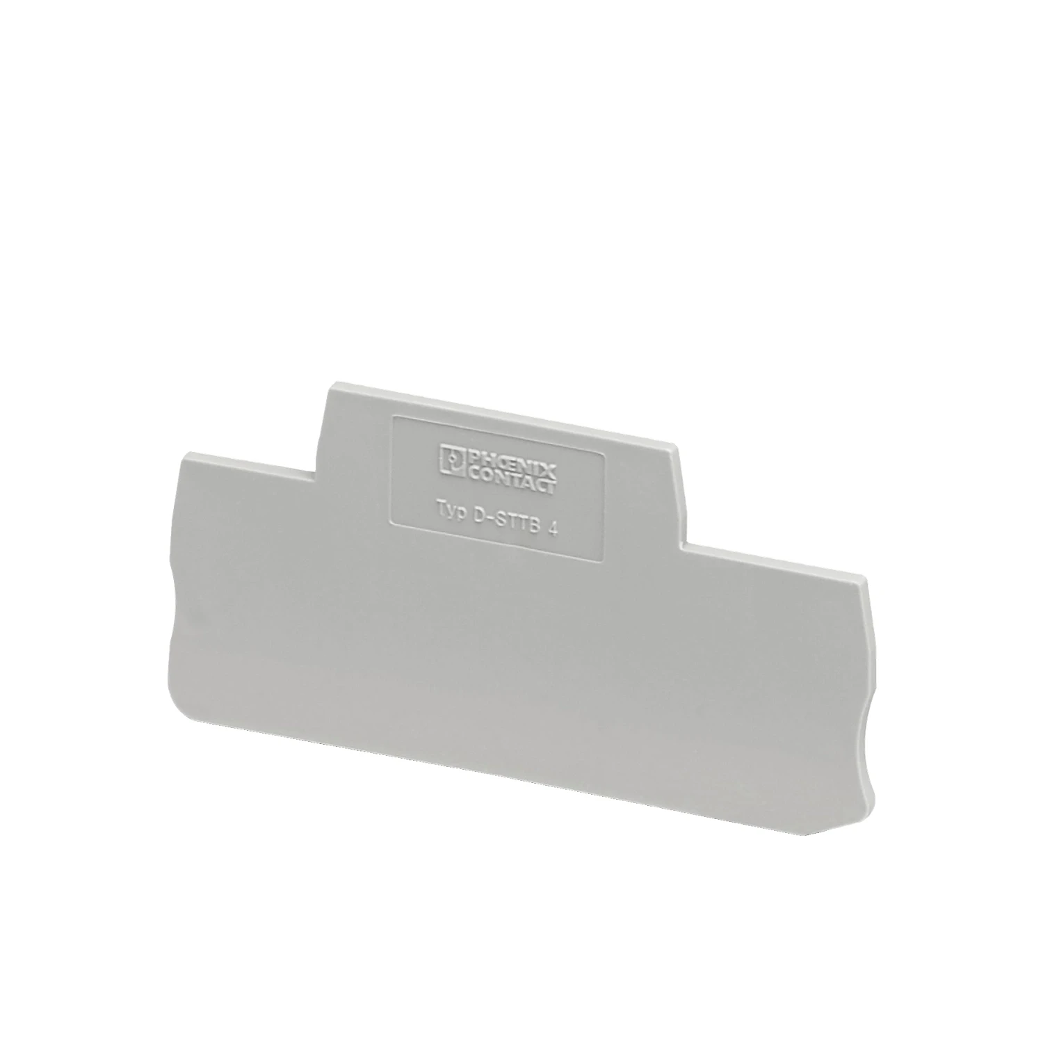 Phoenix Contact D-STTB 4 End Cover for 4mm PTTB4 Double Push Terminals Gray